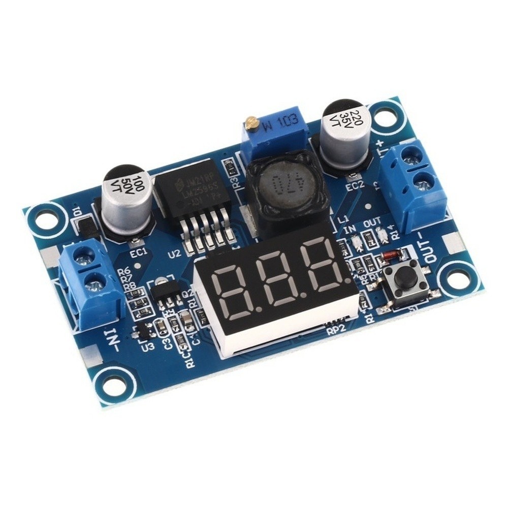 Digital Voltmeter Integrated DC-DC Step Down Module 3A Output 2.5V-40V Input
