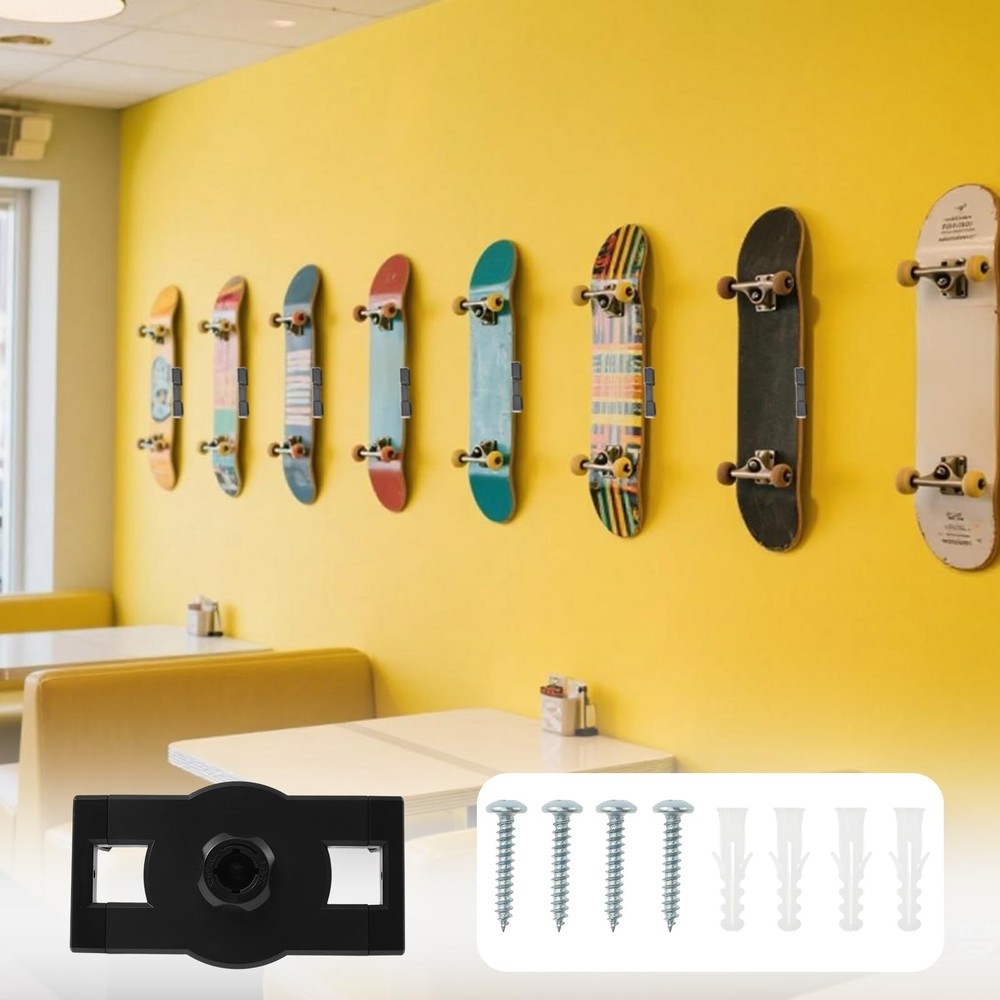 Skateboard Wall Mount 360° Rotating Skateboard Decks Wall Mount, Extending an...
