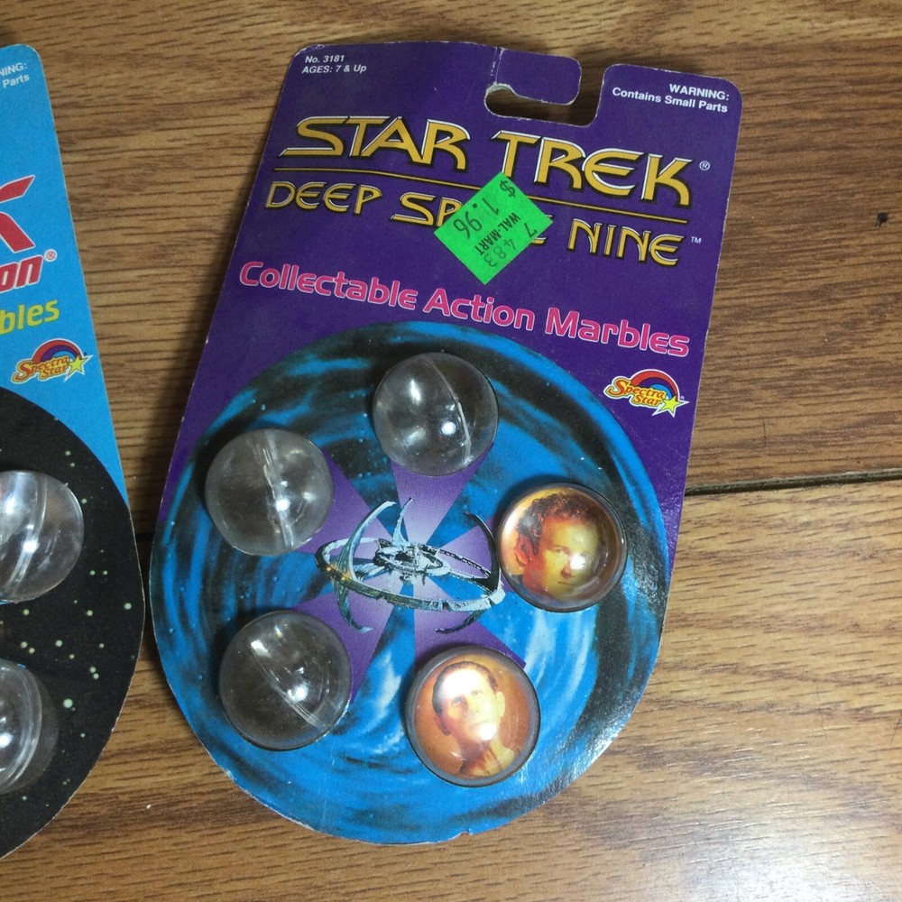 Star Trek Marbles Sets The Next Generation and Deep Space 9 - 1993 Data Geordi