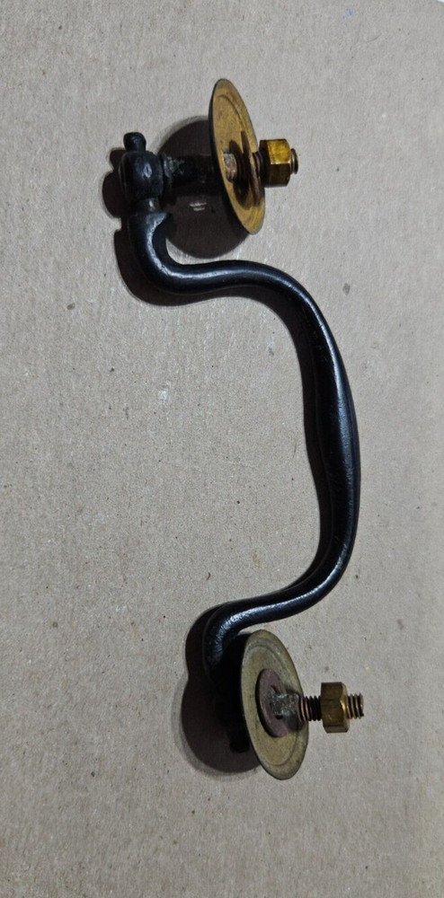 Antique Brass Handle for Microscope Box with Washers and Nuts