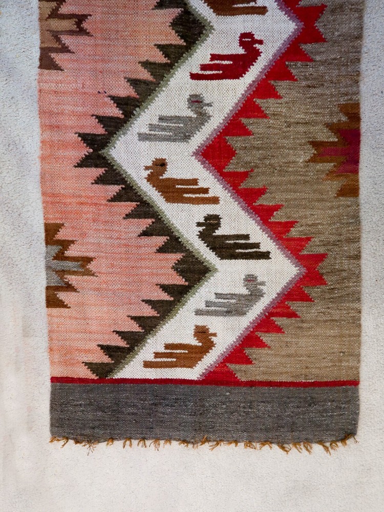Peruvian Art Rug / Blanket 57" x 22"