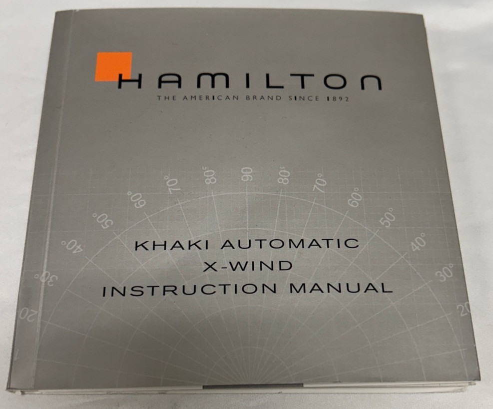 Hamilton Khaki Automatic X-Wind Instructions Manual