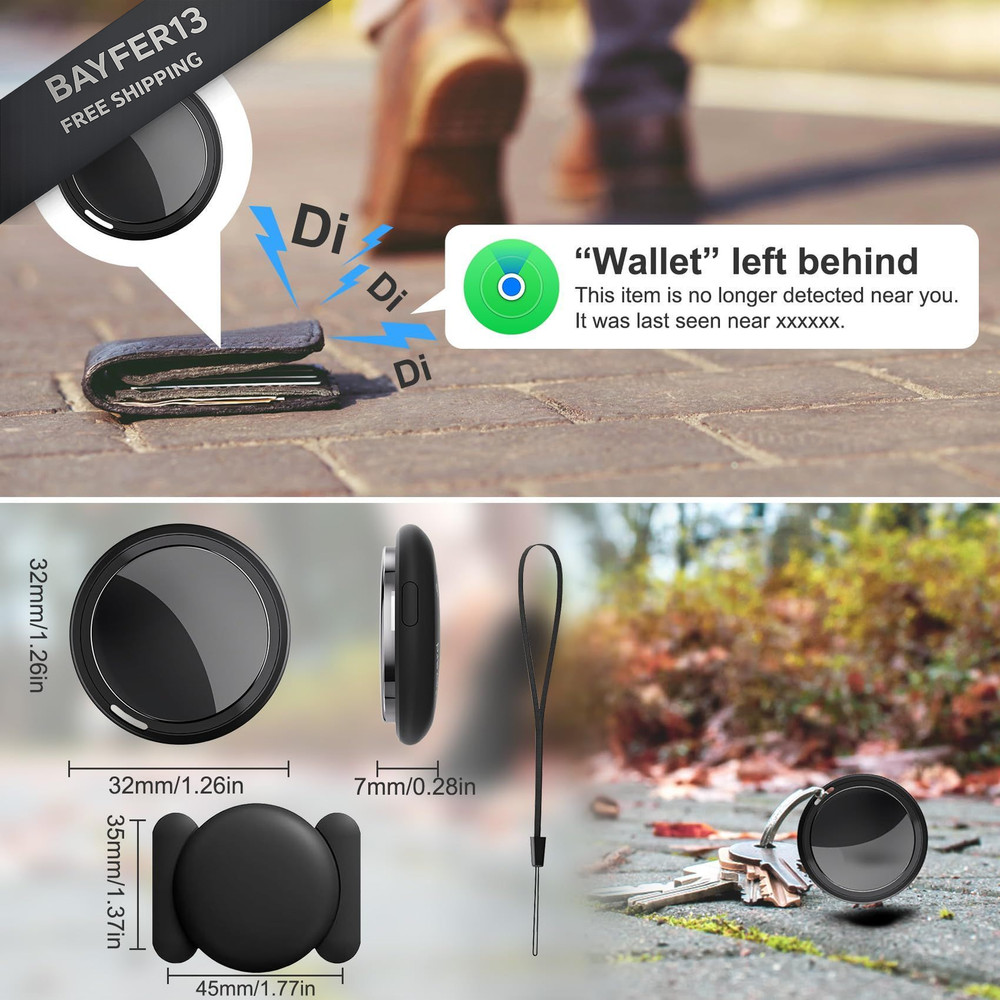 Mini GPS Tracker for Vehicles, Car Device Hidden Black
