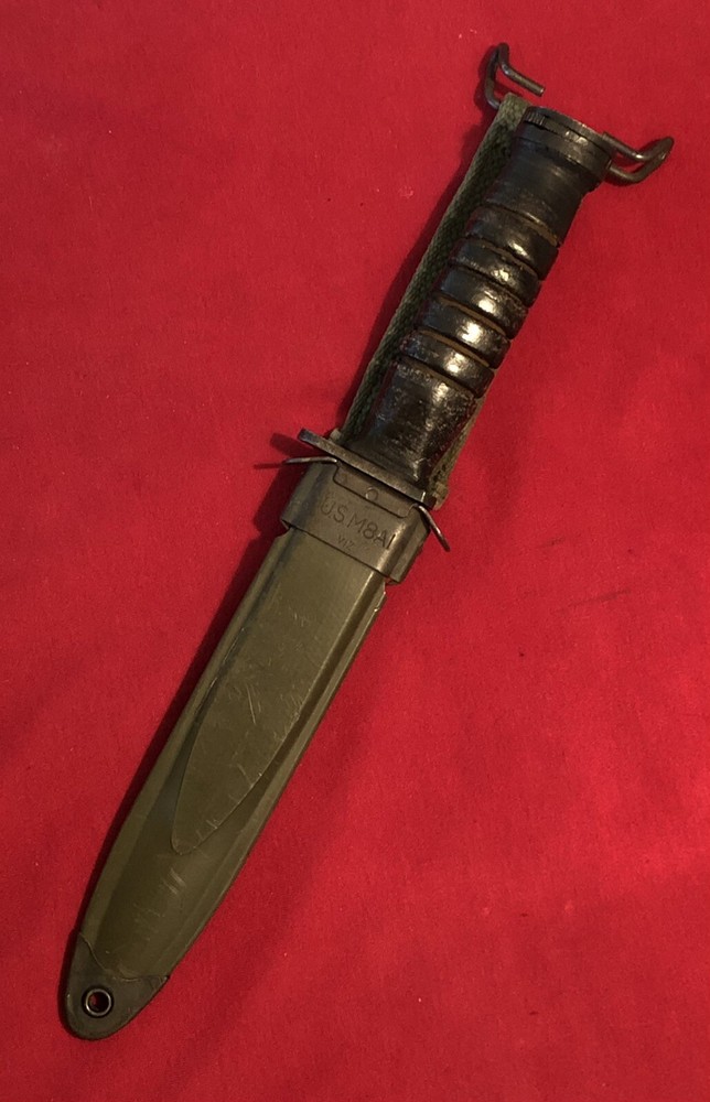 WW2 THEATRE KNIFE - LEATHER HANDLE WITH SHEATH