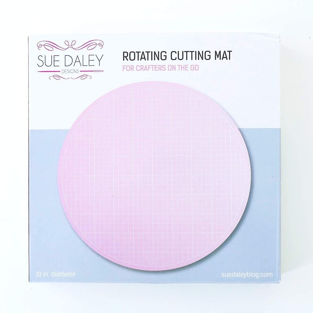 Pink 10" Rotating Cutting Mat EPP English Paper Piecing Patchwork Sewing Quil...