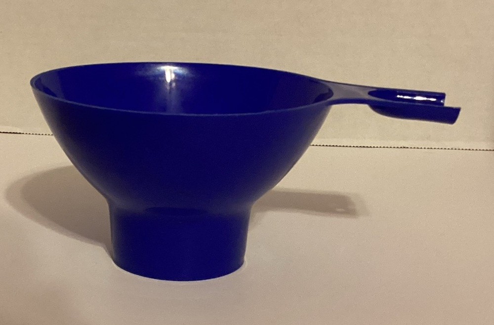 Vintage Large Canning Funnel Blue Plastic 2” Opening 5” Diameter