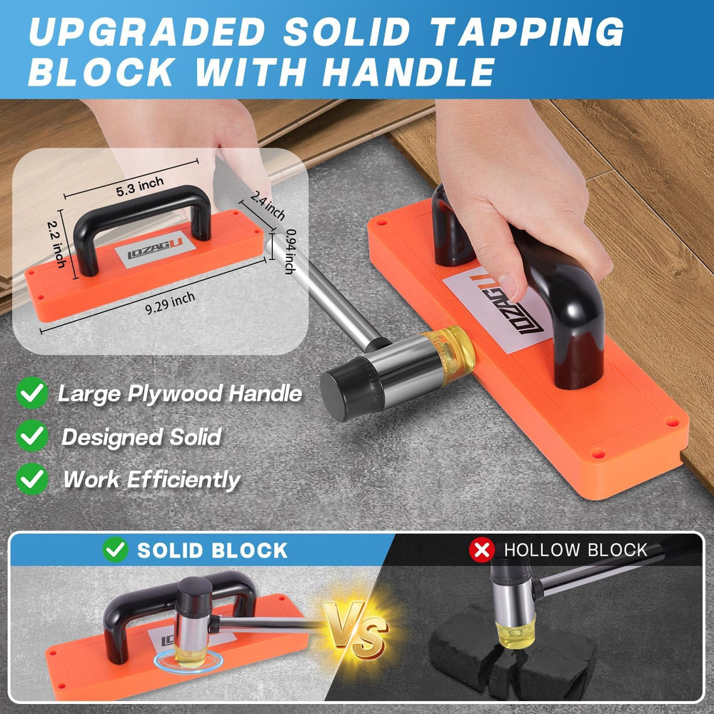 43-Piece Vinyl Flooring Installation Kit - Complete Laminate Tools Set