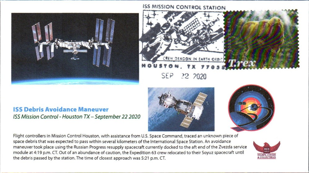2020 ISS Expedition 63 Debris Avoidance Maneuver Houston 22 September