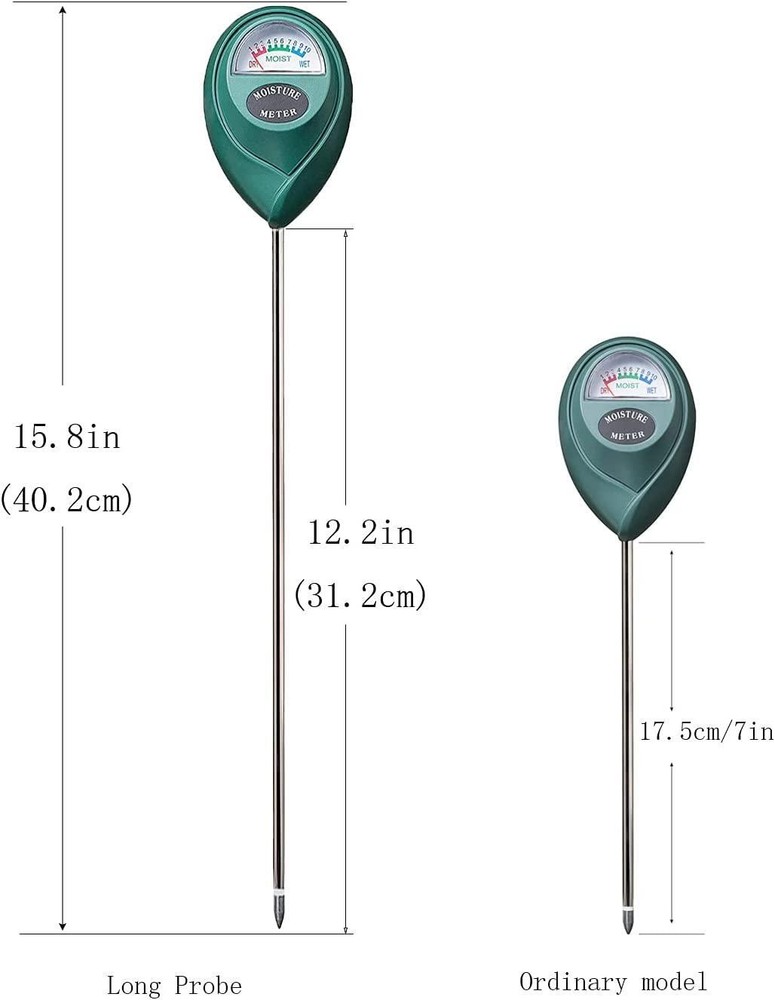 Xlux Long Probe Deep Use Soil Moisture Meter Water Monitor Indicator Sensor