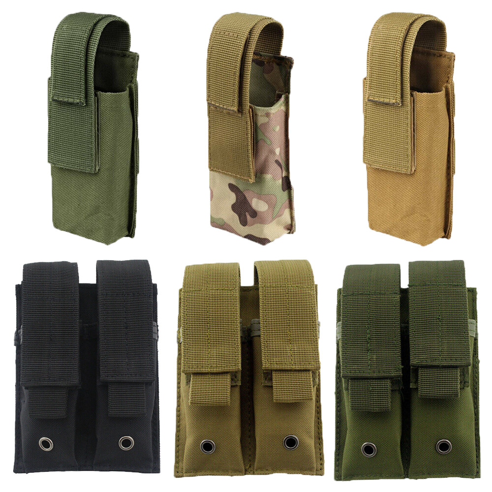 Tactical Molle Magazine Pouch Single/Double Stack Pistol Mag Holder Holster