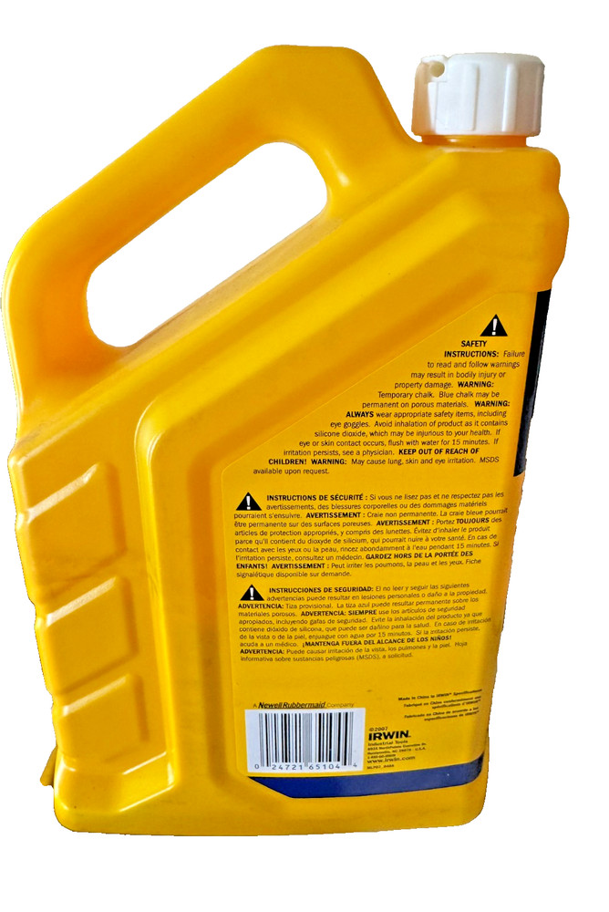IRWIN STRAIT-LINE 65104 Standard Marking Chalk Refill, 5 lb. Container SAVE BIG