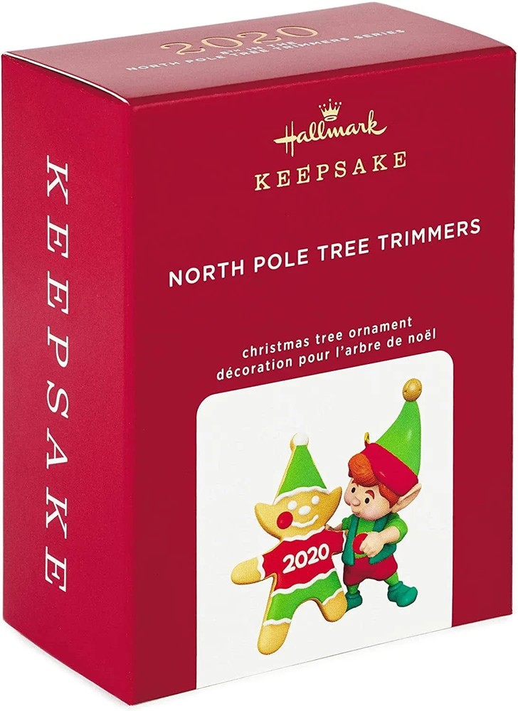 Dented Box 2020 North Pole Tree Trimmers Cookie Christmas Hallmark Ornament
