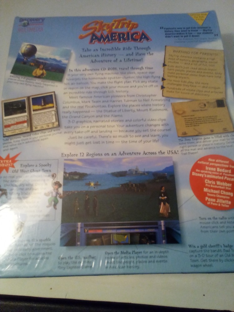 SkyTrip America PC Software Discovery Channel Multimedia Windows 3.1 Windows 95