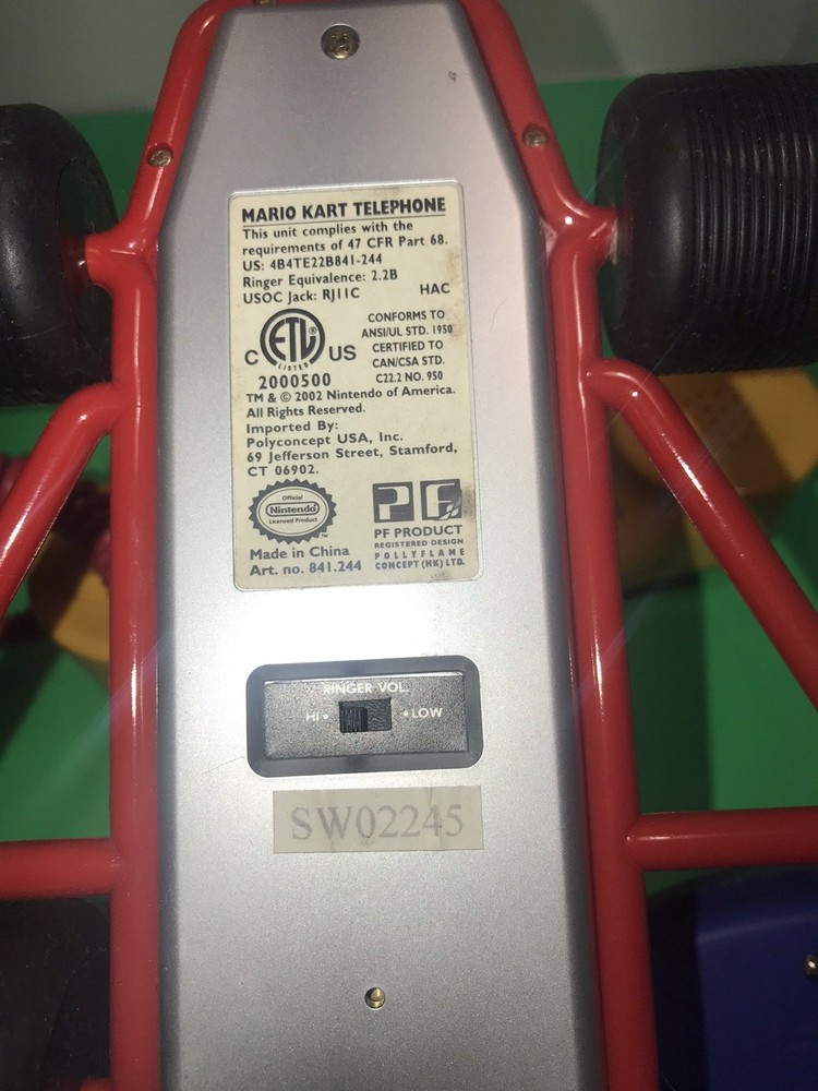 Nintendo Super Mario Bros. Telephone Missing Wheel