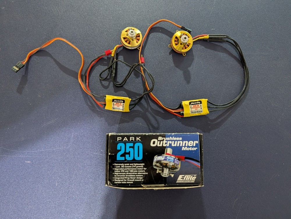Three RC Parkflyer Airplane Motors