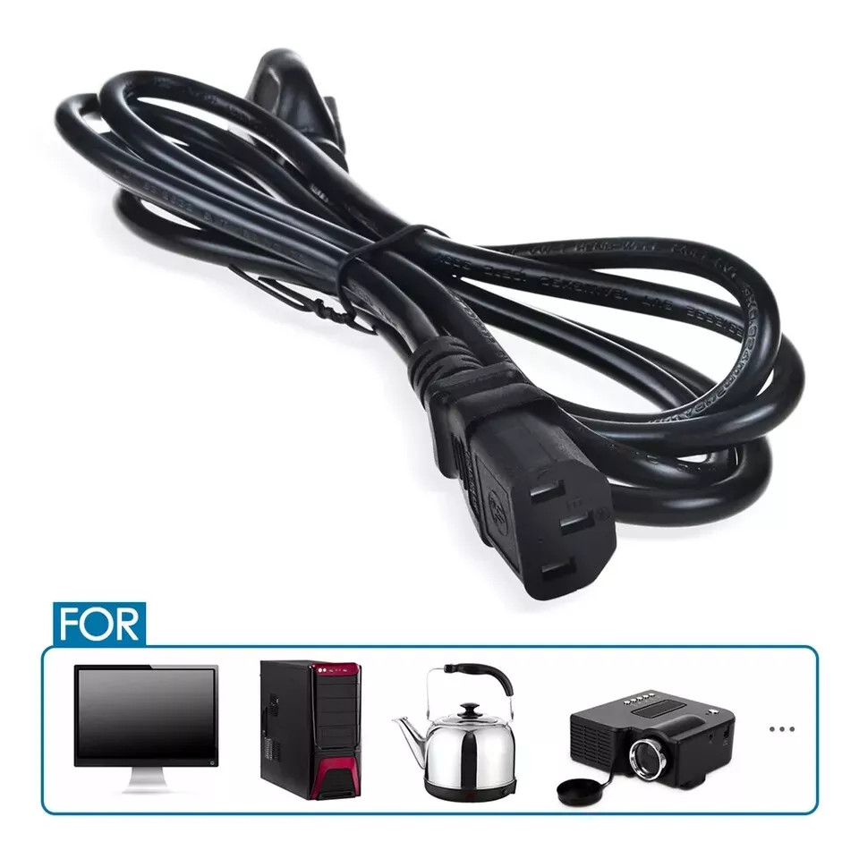 6ft UL AC Power Cord For KINMAC Vibration Plate-BK Vibration Exercise Machine