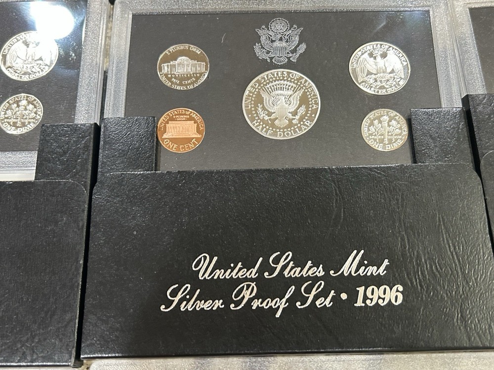 1992-1998 SILVER PROOF SET-COMPLETE RUN-90 % SILVER..7 Silver Sets..