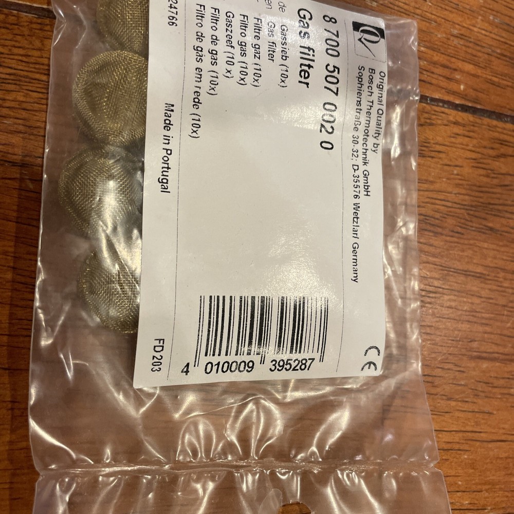 BOSCH GAS FILTER (10PCS) ORIGINAL REPLACEMENT BOILER 87005070020 PG19