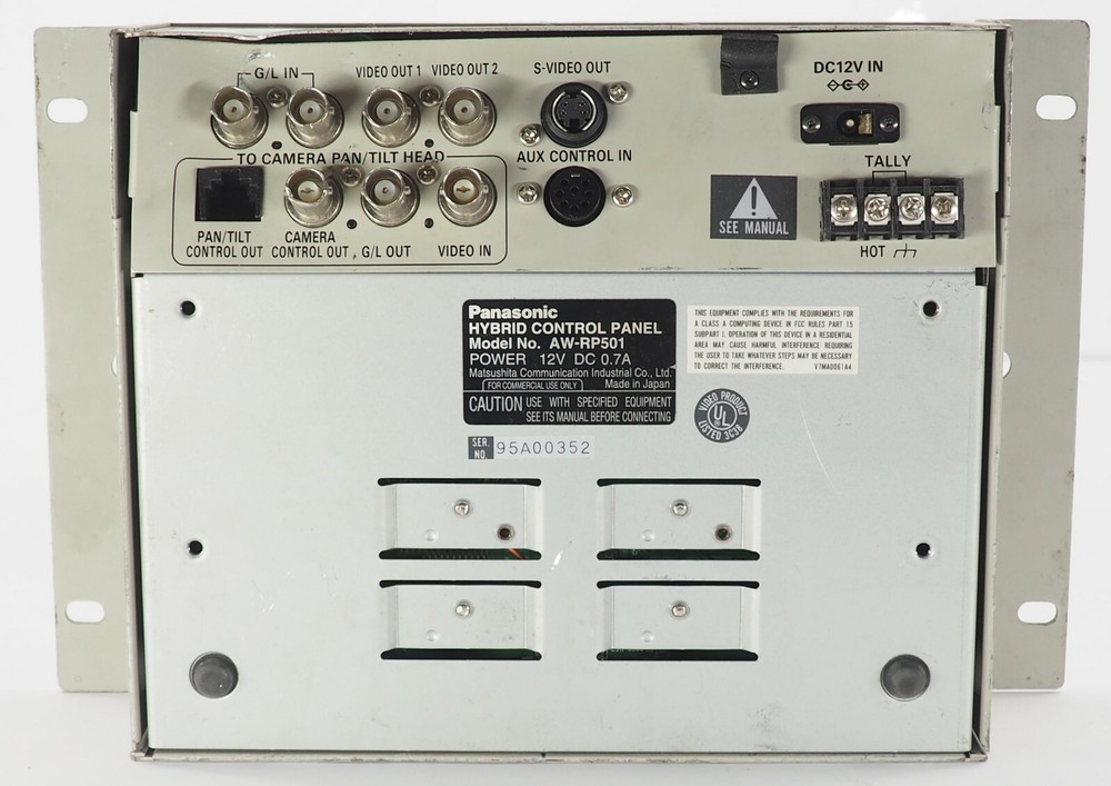 Panasonic AW-RP501 Hybrid Control Panel Camera Controller