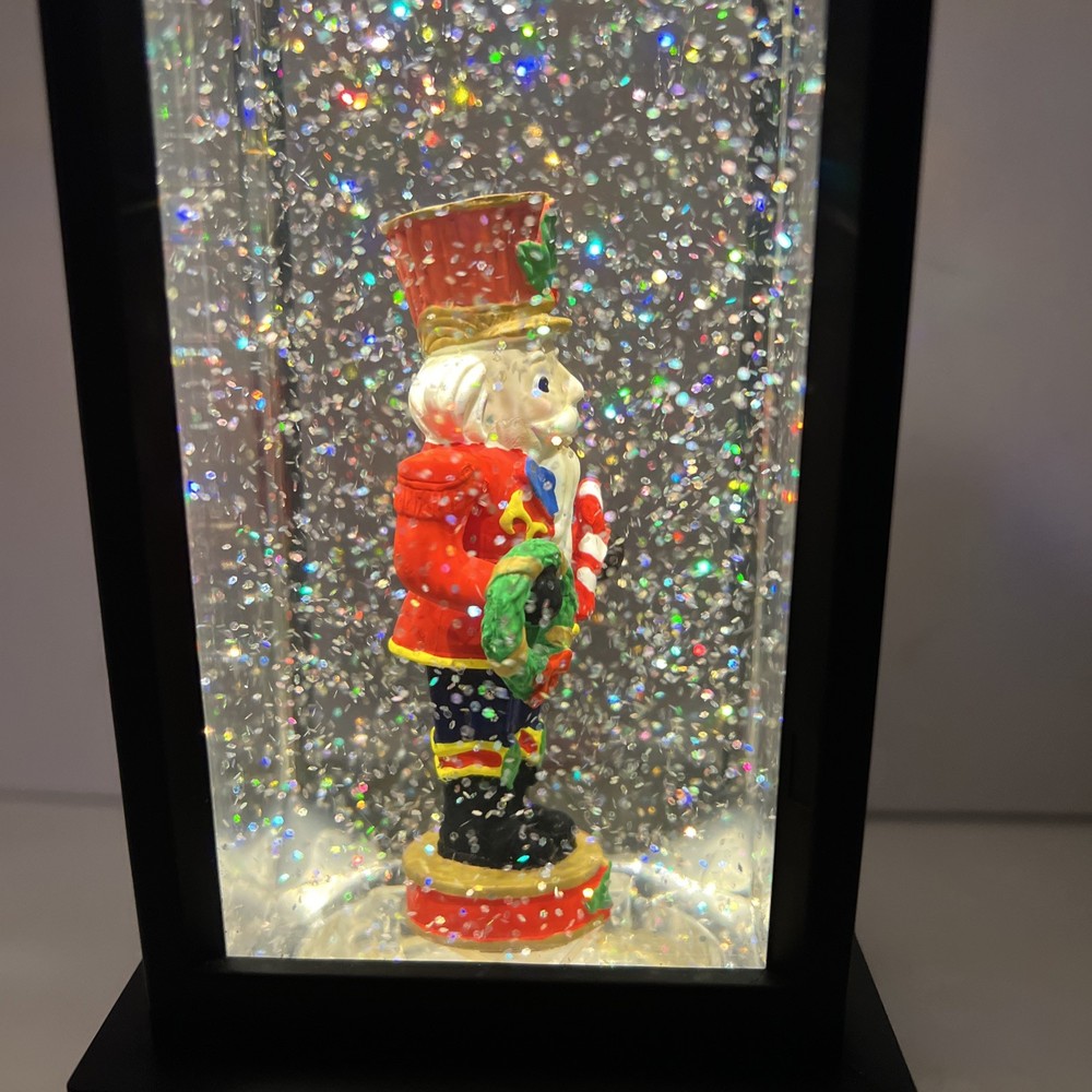 Holiday Nutcracker Lighted Water Lantern 11”