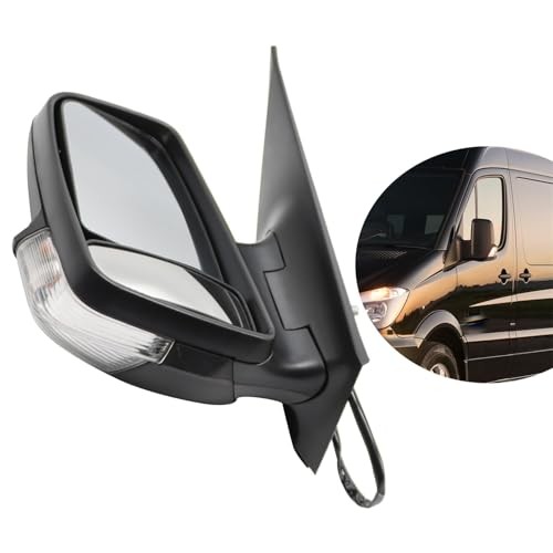 Left Side Mirror Assembly Compatible with 2010-2017 Sprinter 2500 3500 Driver