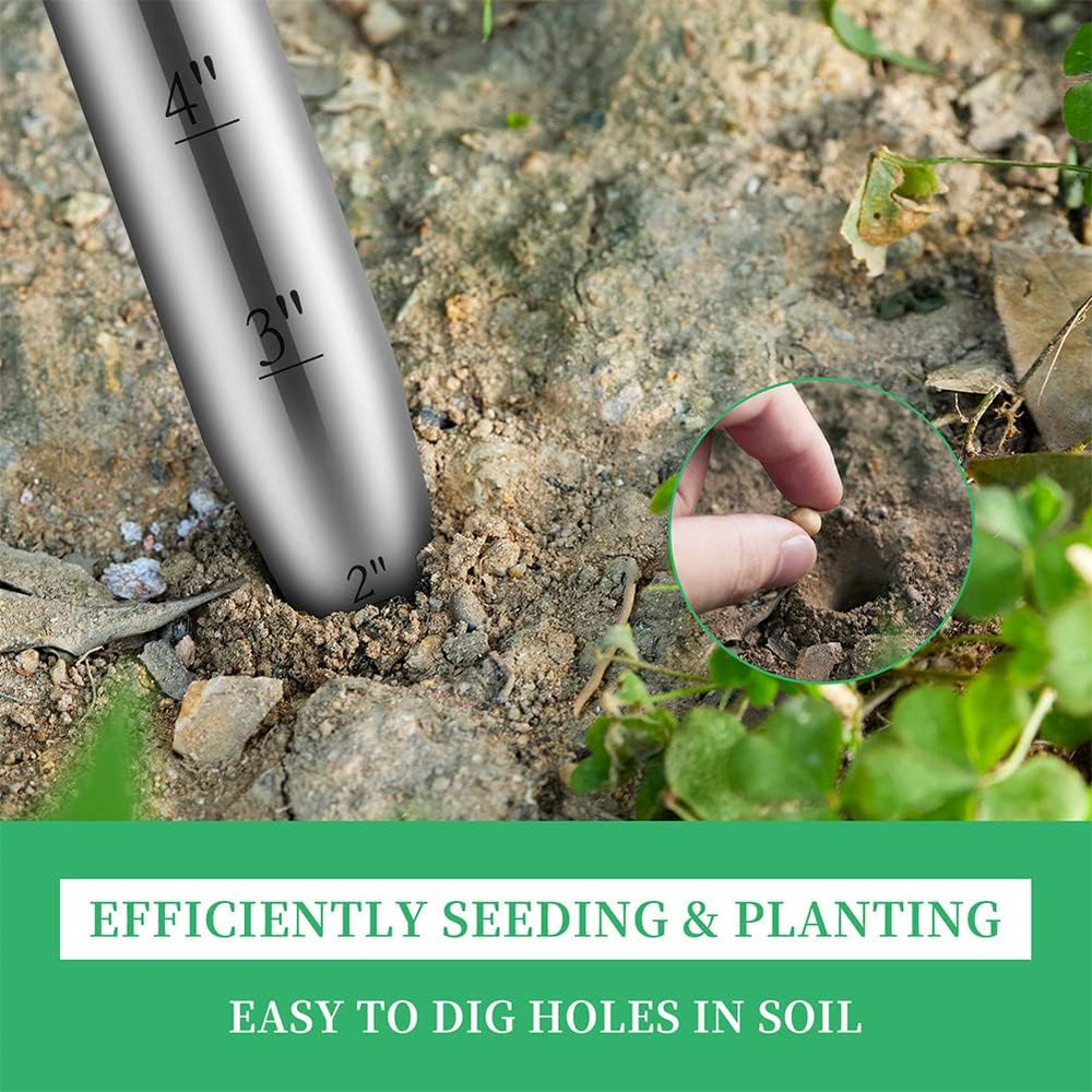 Hand Dibber, Seed Dibber, Bulb Planter Tool, Seed Planter Tool, Hole Digger for