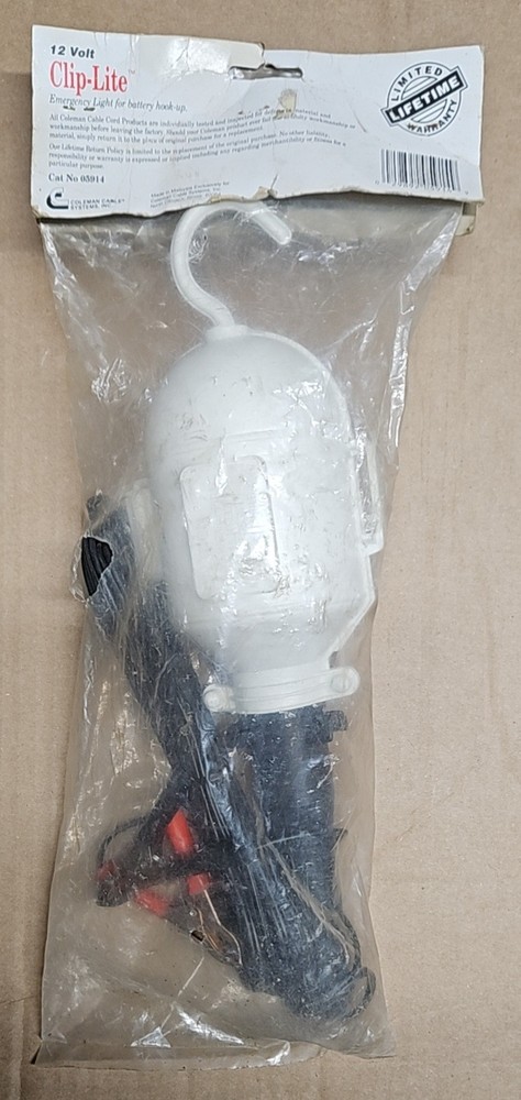 Vintage Coleman Cable 12V Clip-Lite Worklight