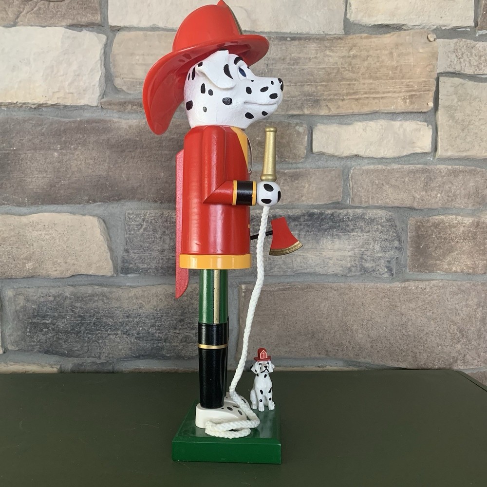 Nutcracker Dalmation Fireman with Puppy 18”