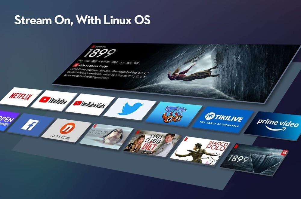 COI UNO 5 Netflix Certified 1080p Projector with Linux System HDR10