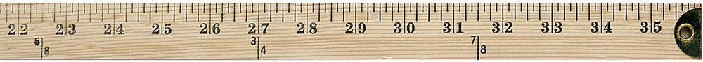 Yardstick 36" W/Metal Ends