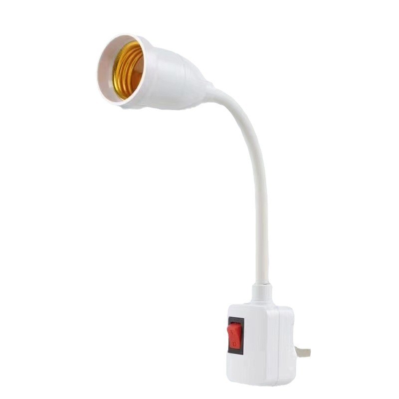 3× Flexible E26 E27 LED Light Bulb Lamp Holder Extension Plug in Adapter Socket