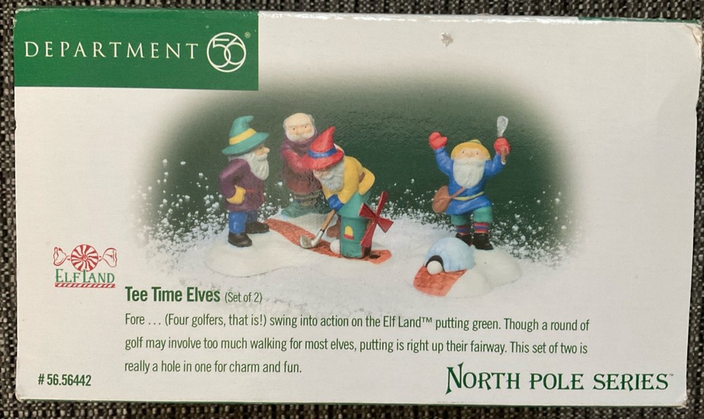 Dept 56 North Pole “Tea Tie Elves”