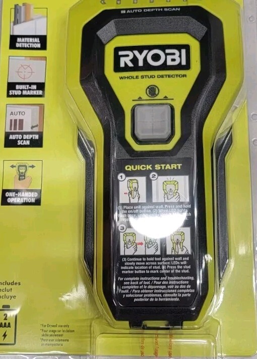 Ryobi whole Stud detector.Auto deep Scan