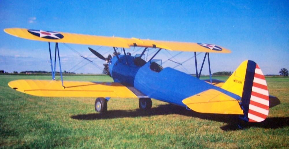 Air Trails PT-17 PLAN for 38" Scale Stunt Model Airplane