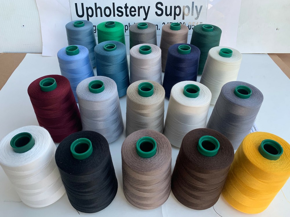 A&E Tex40 Thread White #32001 100% Spun Polyester Cone 6000 Yard. MADE IN USA