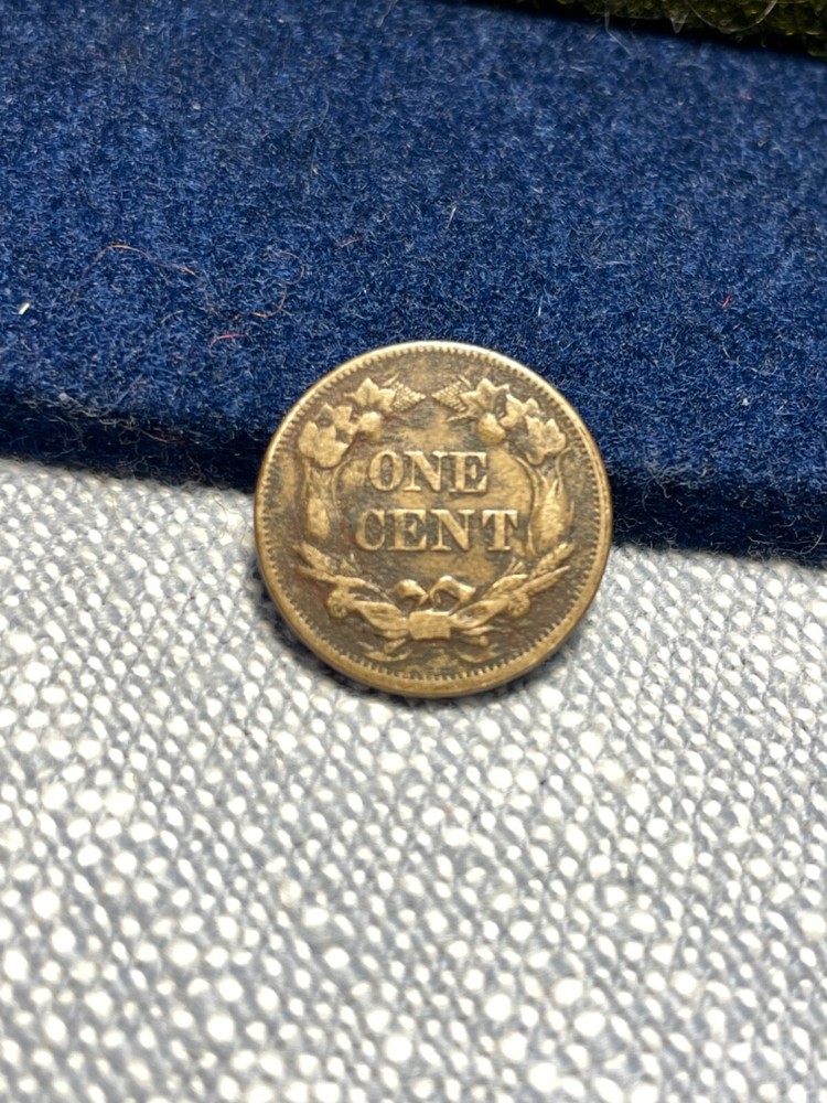 (#101181) Flying Eagle Cent: 1858 Large Letters. VF-