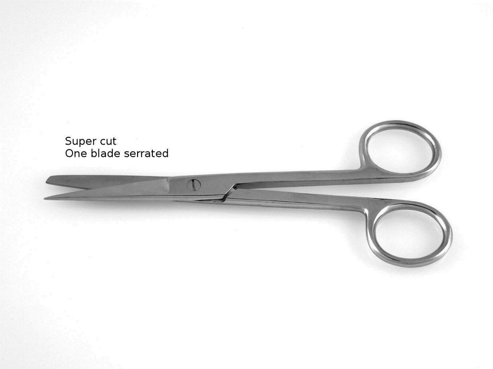 2pcs Super Cut Operating Scissors 5.5" Sharp-Blunt Surgical Instruments