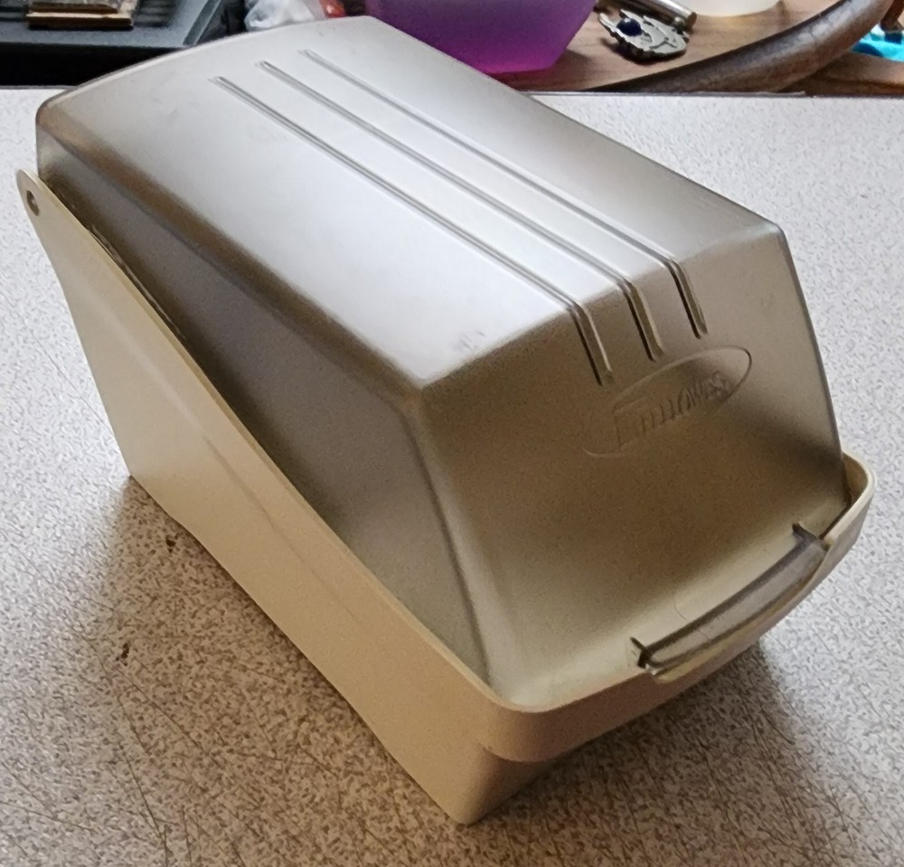 FELLOWS ECONO-STORE FLOPPY DISK ORGANIZER CASE W LID 90211