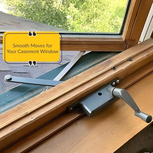 Casement Operator Assembly Aluminum Handle, Right Hand, Die Cast Construction