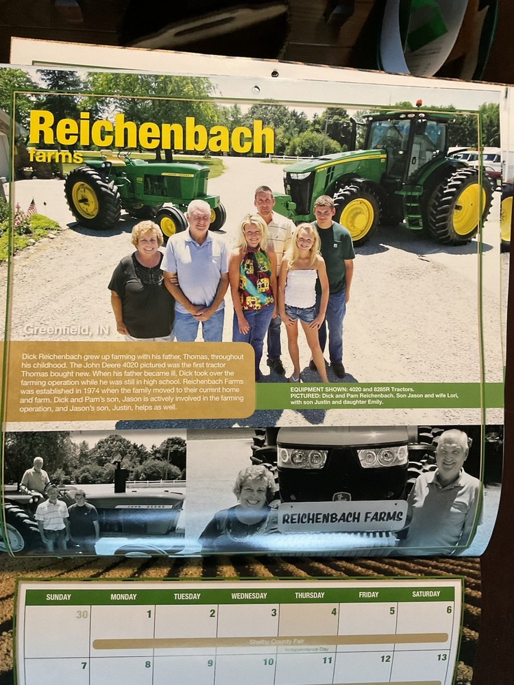 2013 John Deere calendar by Smith implement
