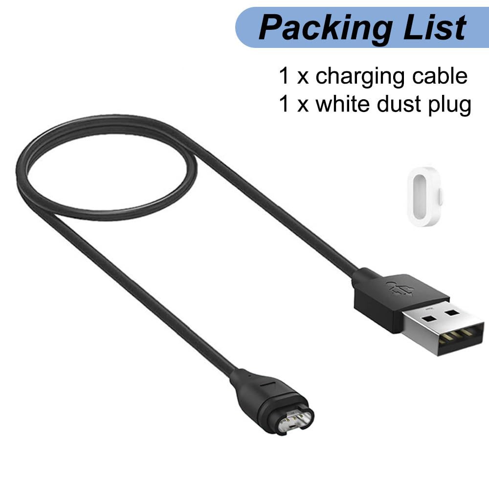Charger for Garmin Instinct, Instinct 3 2 2S 2X, Replacement Charging Cable USB
