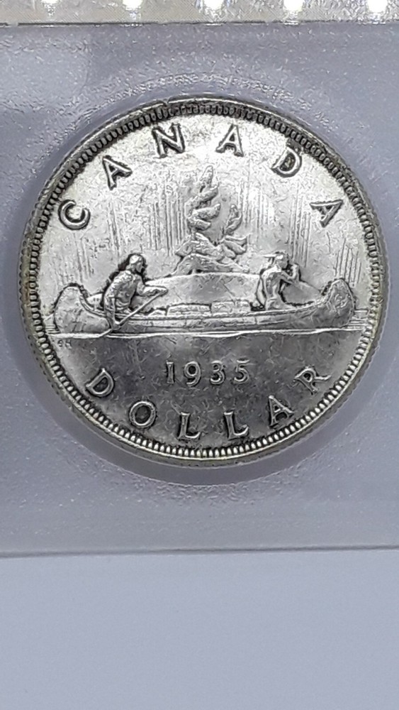 Canada 1935 Silver Dollar KM30 Nice Original Ch/ Gem BU
