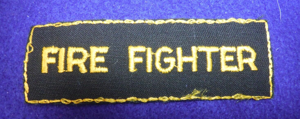 Vintage Gemsco Fire Fighter patch