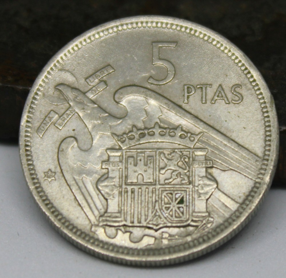 1958 Spain 5 Pesetas