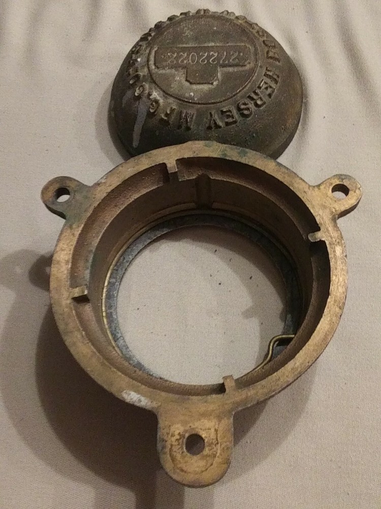 Brass Vintage Water Main Cap