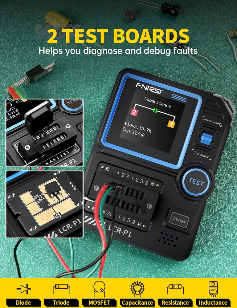 LCR Meter & Transistor Tester - Precision Tool for Accurate Component Testing