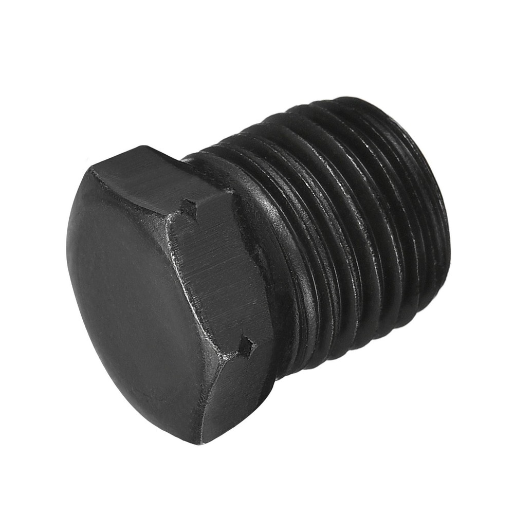Outer Hex Head Socket Pipe Fitting Plug 1/4NPT Male Thread Carbon Steel 4Pcs