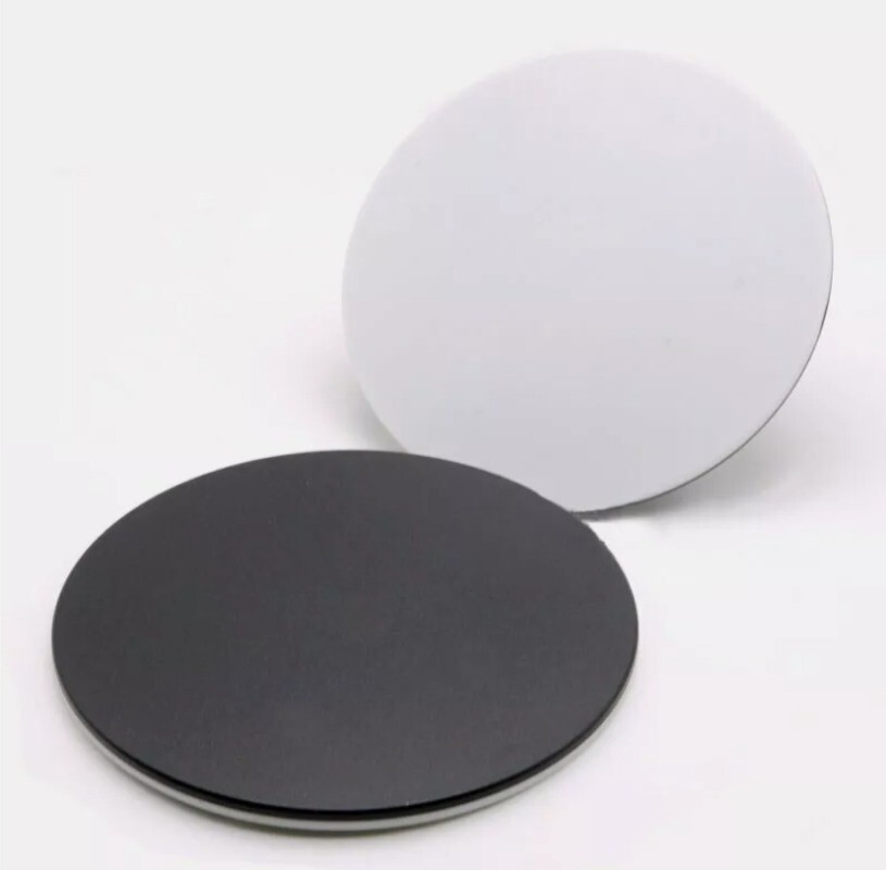 120mm Plastic Round Working Stage White Black Board for Stereo Microscope