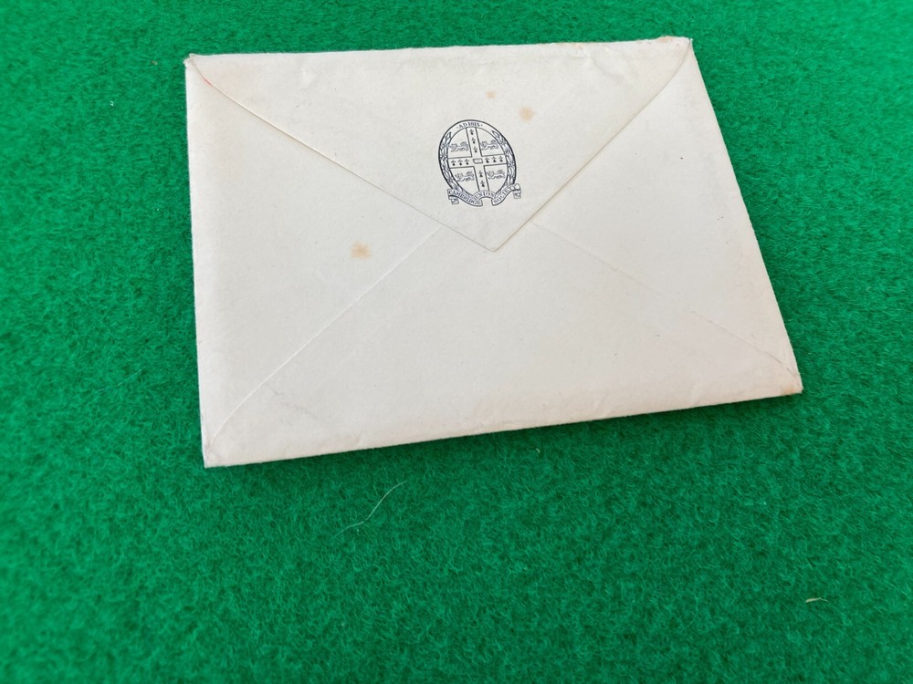 CAMBRIDGE UNIVERSITY UNION SOCIETY EDWARDIAN EMPTY ENVELOPE WITH ANNOTATIONS