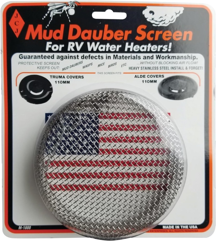 JCJ Enterprises M-1800 Mud Dauber Screen for Truma and Alde Water Heaters 110 mm